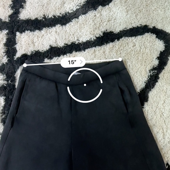 Zara Black Wide Leg Pants - Picture 4 of 5